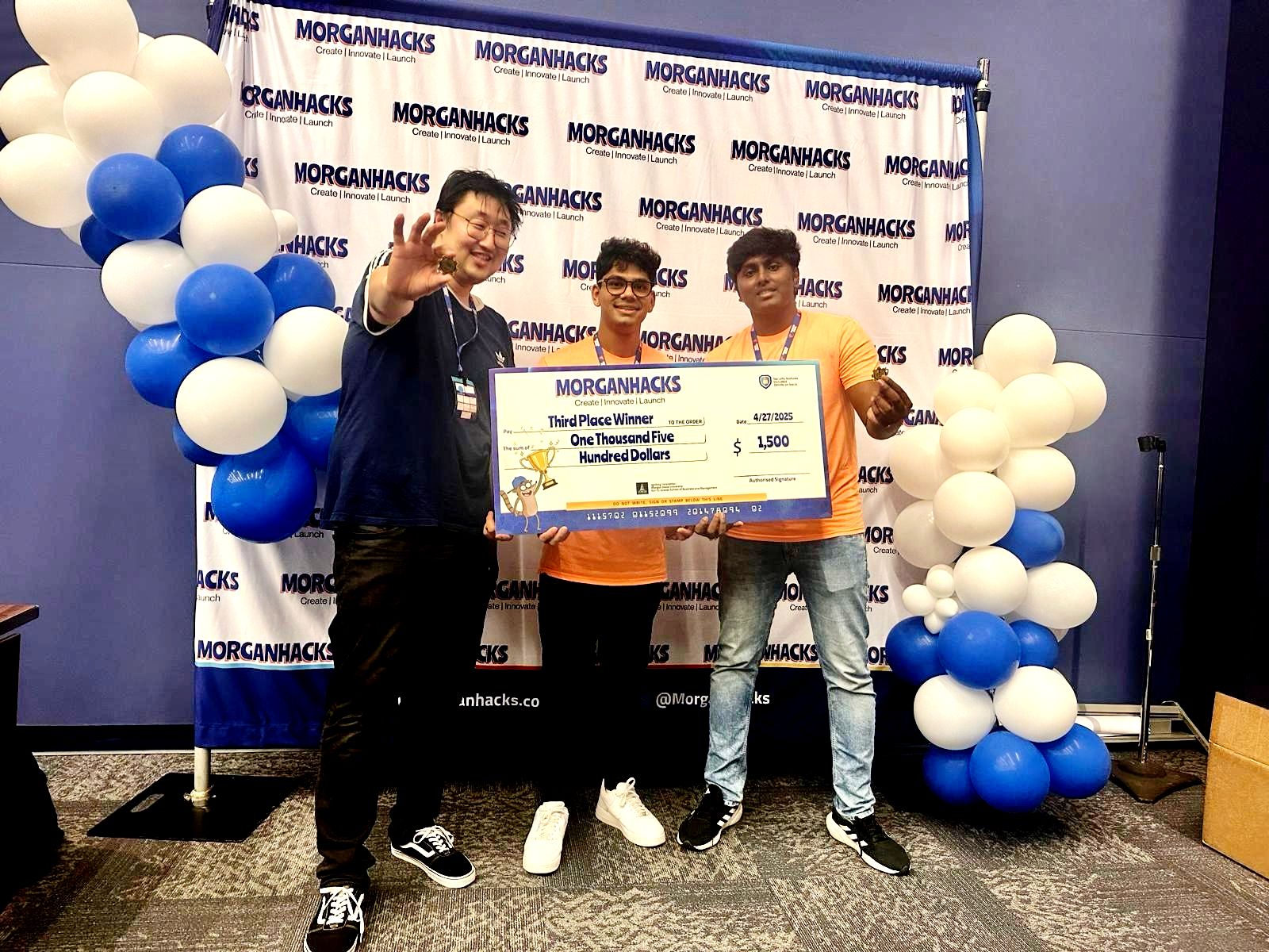 MorganHacks 2026 winner with Nursa
